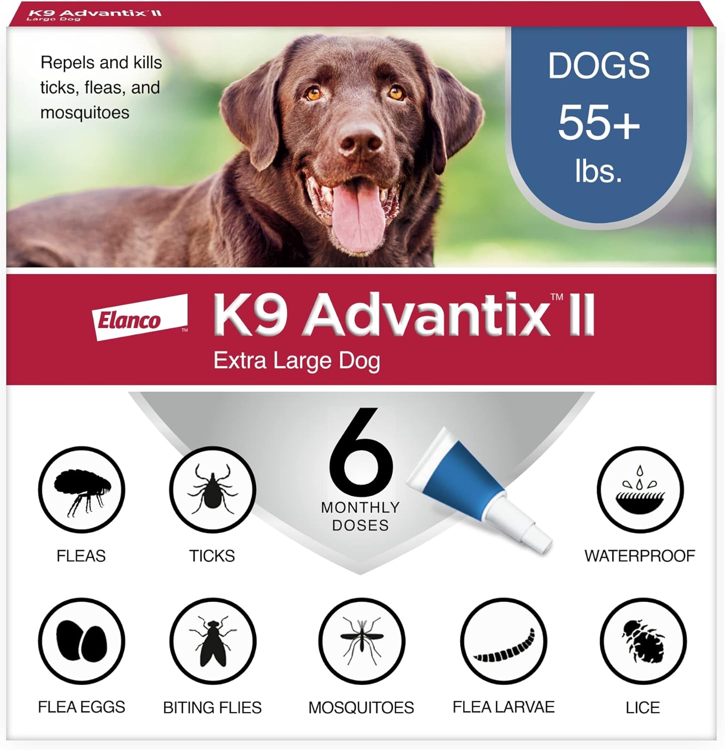 K9 Advantix II Flea and Tick Prevention for Dogs