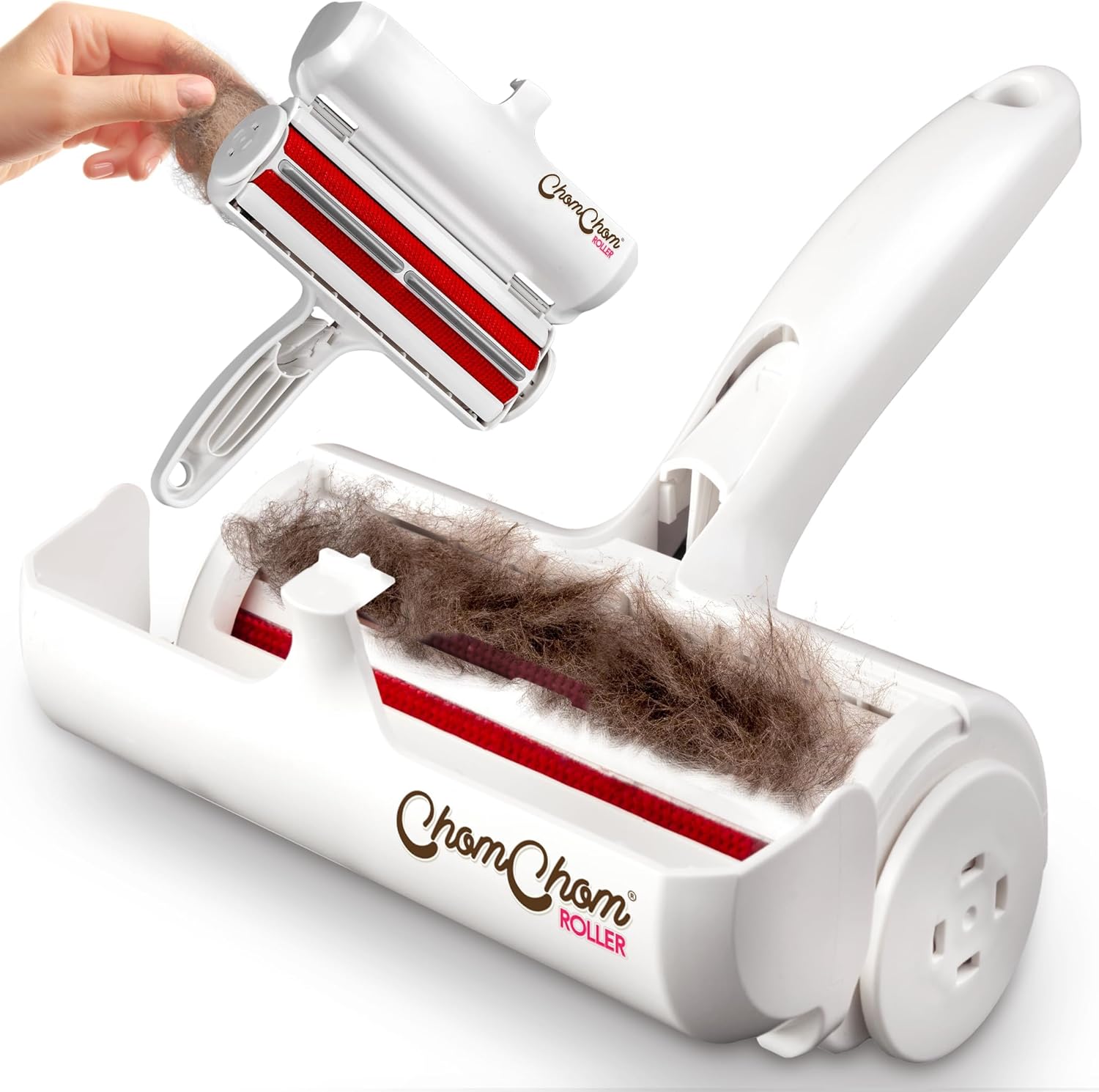 ChomChom Roller Pet Hair Remover – Reusable Lint Roller for Furniture, Couch, and Bedding