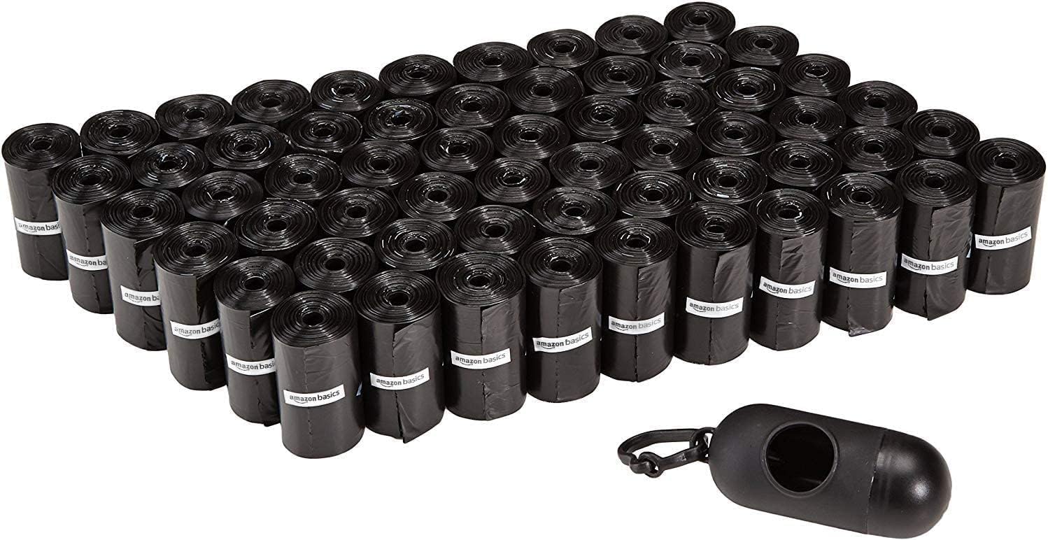 Dog Waste Bags with Dispenser & Leash Clip