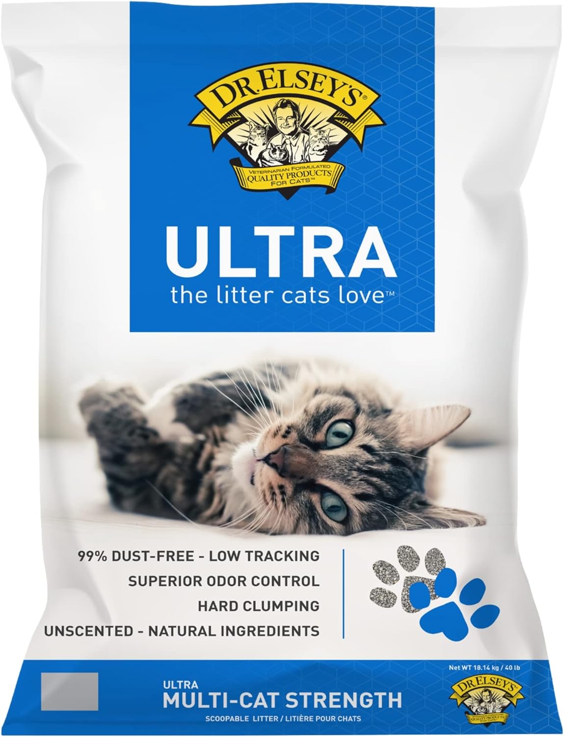 Dr. Elsey’s Premium Clumping Cat Litter – 40 lb