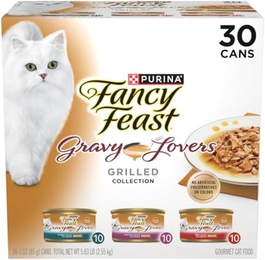 Fancy Feast Gourmet Poultry & Beef Variety Pack – 30 Cans
