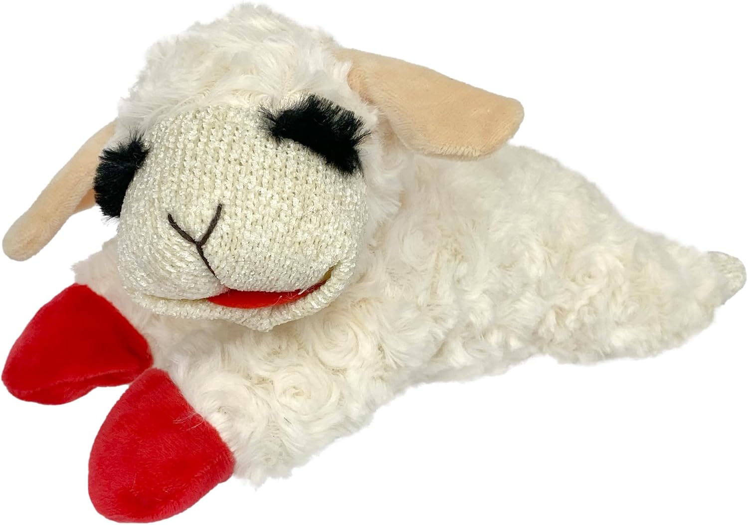 Multipet Lamb Chop Dog Plush Toy - Extra Soft Plush Dog Toy - Stuffed Animal Dog Toy for Cuddling & Playing
